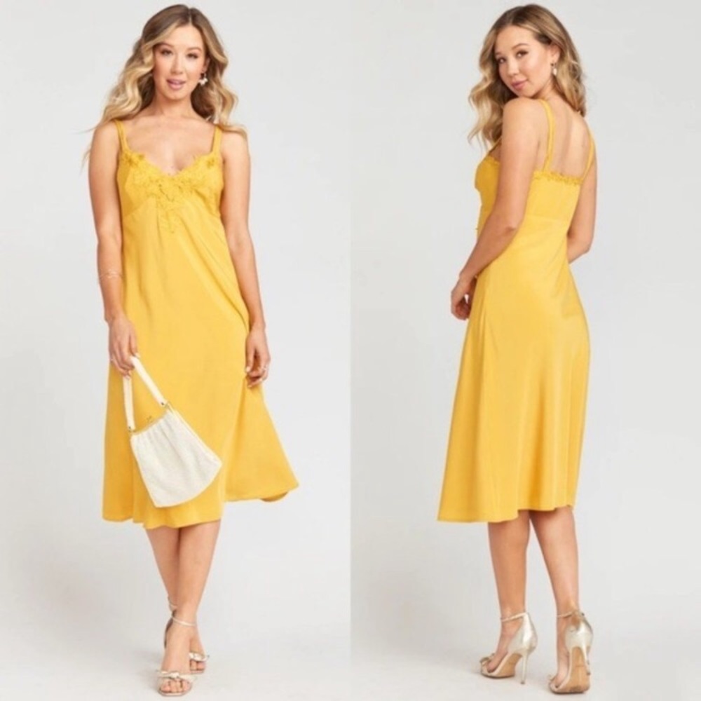 Show Me Your Mumu - Yellow Slip Dress - Medium